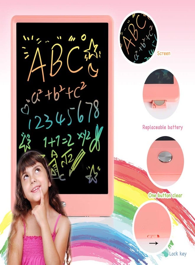 ORSEN LCD Writing Tablet 10 Inch, Colorful Doodle Board Drawing Pad for Kids, Toddler Toys for 3 4 5 6 7 8 Year Old Girls Boys Gifts (Pink) - Image 5